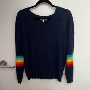 Wild Honey navy blue vneck sweater
